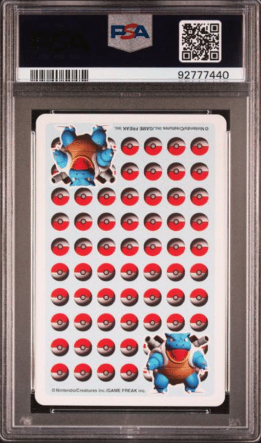 1999 Pokemon Mewtwo Ace of Clubs Stadium Blue 3D Playing Card PSA 10 Gem Mint - Image 3